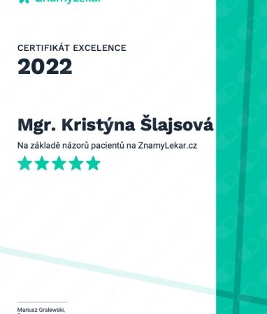 certifikát známý lékař