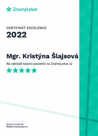 certifikát známý lékař